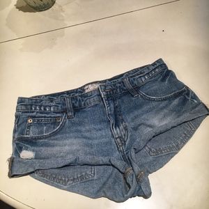 Free People Light Denim Shorts